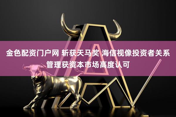 金色配资门户网 斩获天马奖 海信视像投资者关系管理获资本市场高度认可