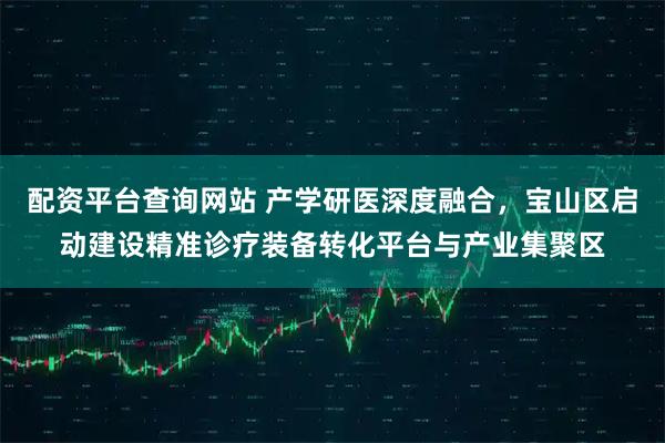 配资平台查询网站 产学研医深度融合，宝山区启动建设精准诊疗装备转化平台与产业集聚区